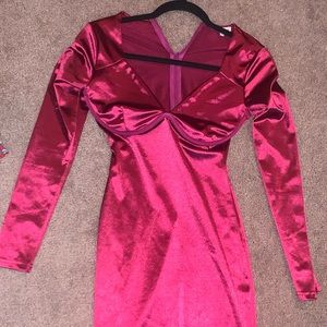 Silk bustier dress
